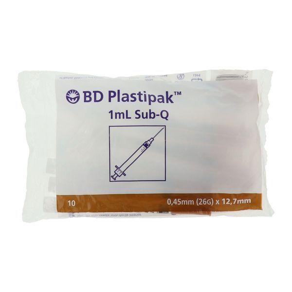 Plastipak Sering Hypo Sub-Q 1Ml Long Aig:13Mm Diam:45/100 10