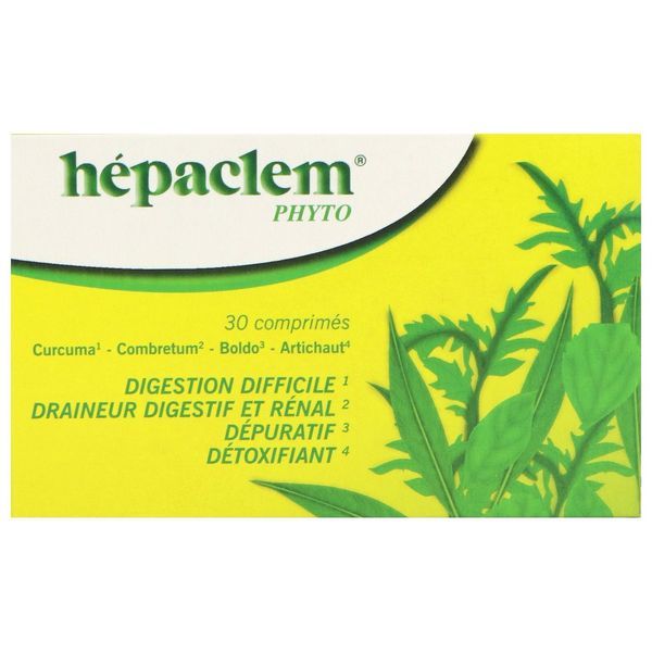 Hepaclem phyto boîte de 30 comprimés