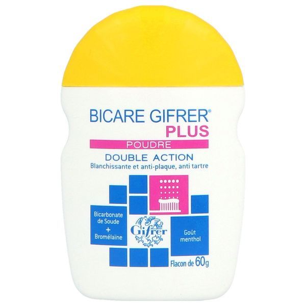 BICARE PLUS Poudre dentifrice mentholée blanchissante, antiplaque, antitartre, fl 60 g