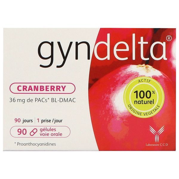 GYNDELTA 36 MG Gélule, complément alimentaire à visée urinaire, bt 90