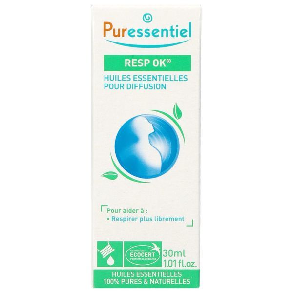 PURESSENTIEL HUILES ESSENTIELLES POUR DIFFUSION RESP OK Huiles essentielles pour diffusion, fl 30 ml