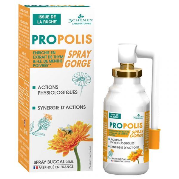 3 Chenes Propolis Spray buccal - Flacon  25 ml