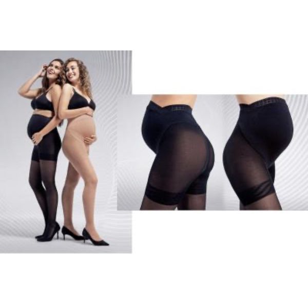 SMARTLEG 2 BB TRANSPARENT Collant médical de compression, maternité, classe 2, pour femme, irrésistible, court taille 2, paire