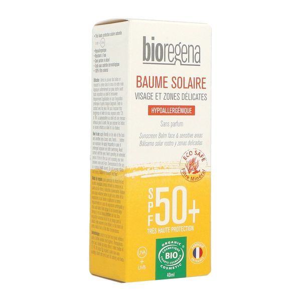 Bioregena Baume solaire SPF 50+ BIO - tube 40 ml