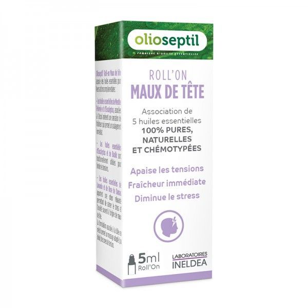 Olioseptil - Olioseptil Roll'on Maux de tête - étui 5 ml