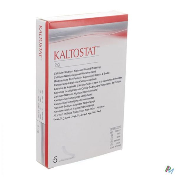 KALTOSTAT Pansement d'alginate, mèche absorbante, stérile, bt 5