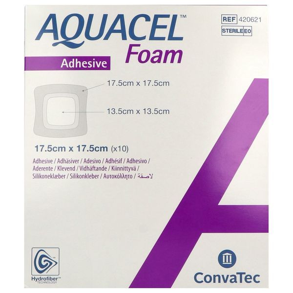 AQUACEL F ADH 17,5X17,5CM 10 T