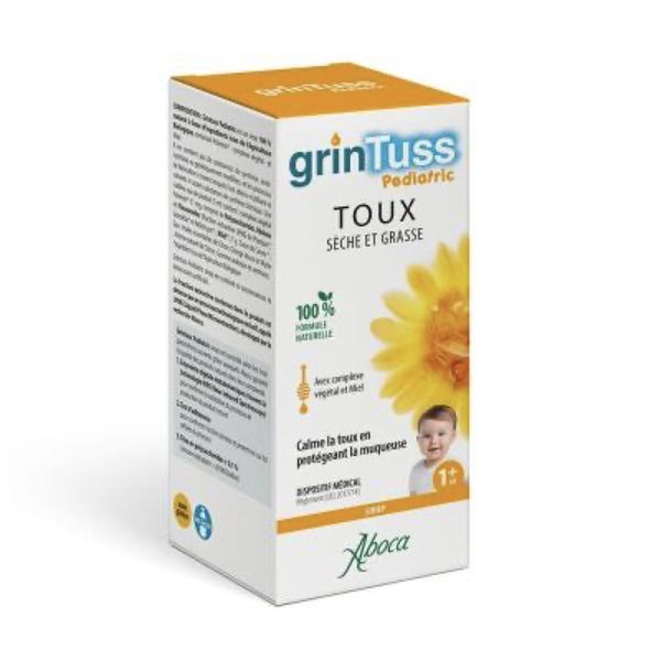 GRINTUSS PEDIATRIC TOUX Sirop, dispositif médical antitussif, fl 180 g