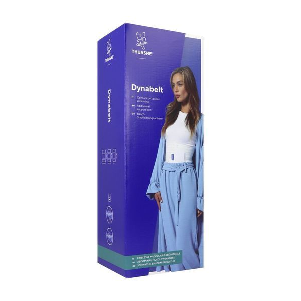 DYNABELT Ceinture de soutien abdominal élastique, hauteur 25 cm, patte hypogastrique, taille 2 (ref. 70101120200099), unité