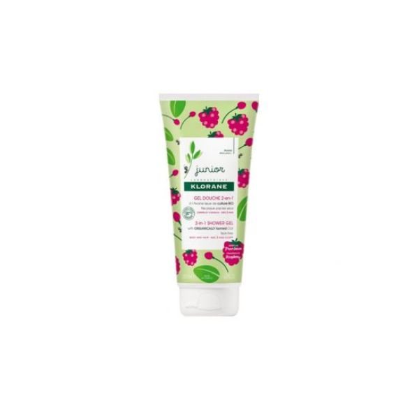 Klorane Junior Gel Corps Et Cheveux Framboise Tube 200 Ml 1