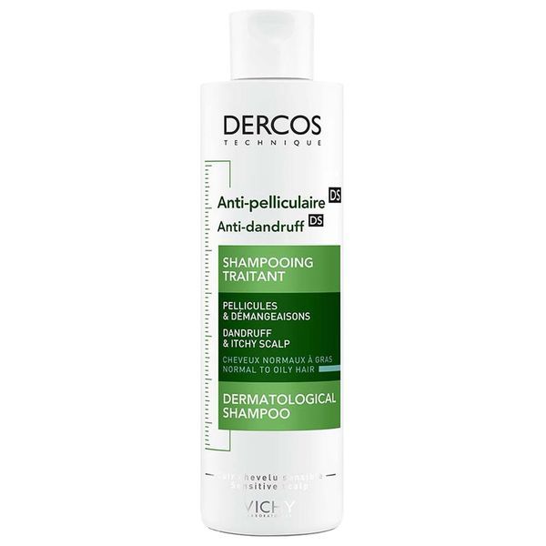 DERCOS DS SHAMPOING ANTIPELLICULAIRE CHEVEUX NORMAUX A GRAS Shampoing traitant anti-pelliculaire, fl 200 ml