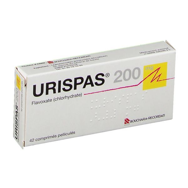 Urispas 200 Mg (Chlorhydrate De Flavoxate) Comprimes Pellicules B/42