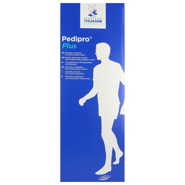 Pedipro Plus Antichoc Insert Anatomique Blanc Av Insert Bleu T1 37-39 Semelle 1