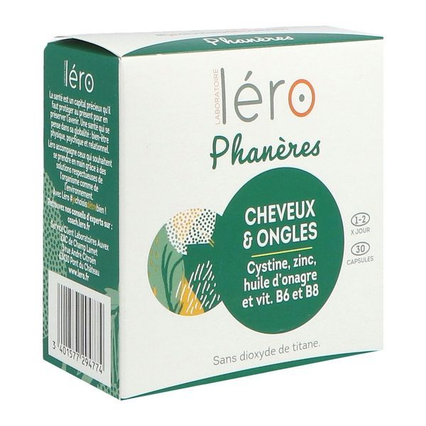 Lero Phaneres Ongles Et Cheveux Capsule 30