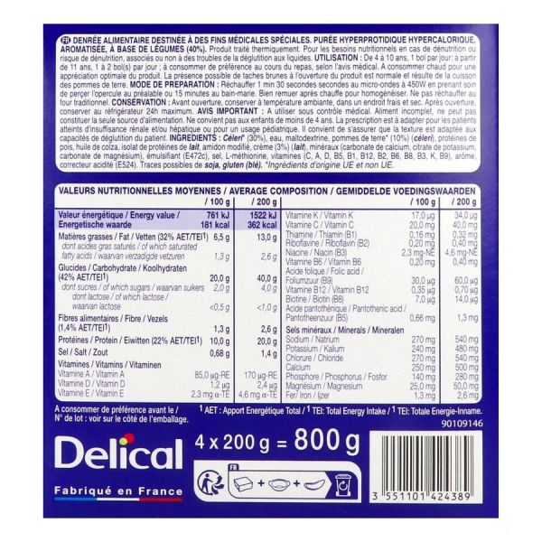 Delical Puree De Celeri Pommes De Terre Et Pointe De Creme Bol 200 G 4