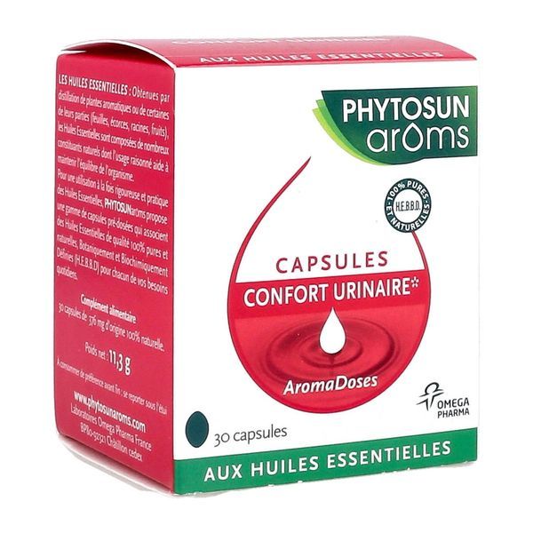 Phytosun'Aroms Aromadoses Confort Urinaire Caps Mol 30