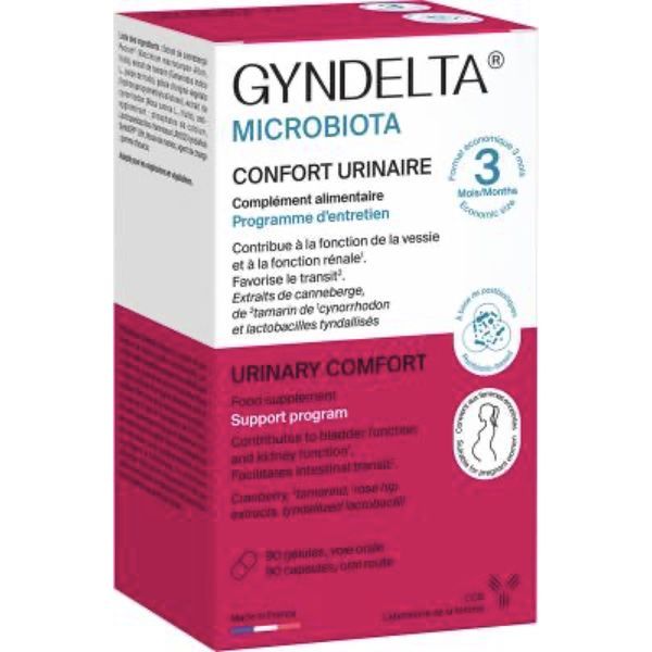 GYNDELTA MICROBIOTA Gélule, complément alimentaire à base de plantes et probiotique, Bte 90
