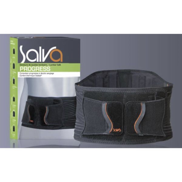 SALVA PROGRESS Ceinture de soutien lombaire, contention progressive, hauteur 21 cm, taille adaptable (ref. 2118414), unité
