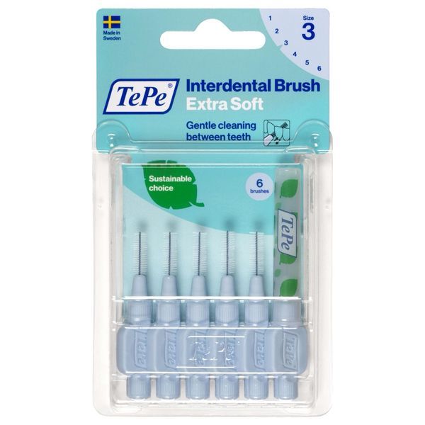 Tepe Brossettes Interdentaires Extra Souple Blister 0.6 Bleue 6