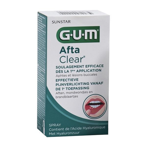 Gum aftaclear spr fl15ml 1