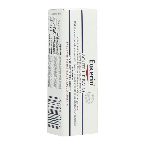 Eucerin Baume Levres Calmant Creme Tube 10 Ml 1