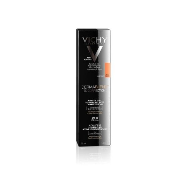 Vichy Dermablend - 3D Correction Teinte 55 - Bronze Actif Correcteur 16H Creme Tube 30 Ml 1