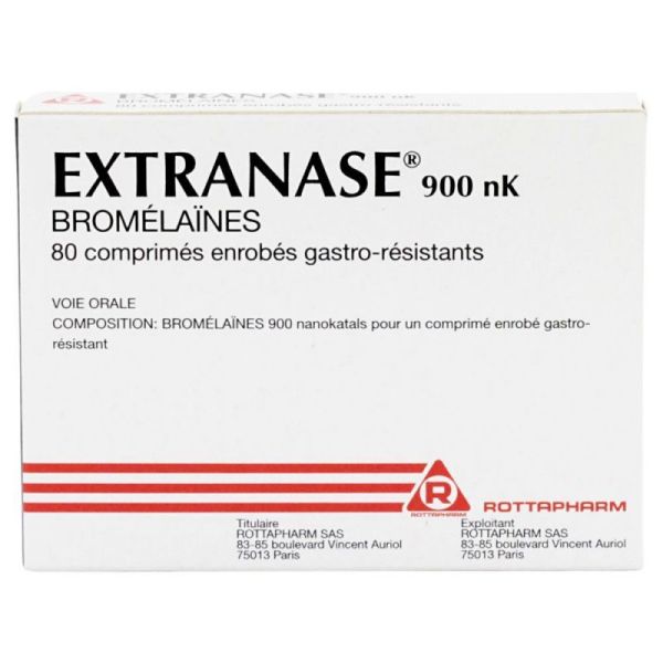 Extranase 900 Nk Comprime Enrobe Gastro-Resistant B/80