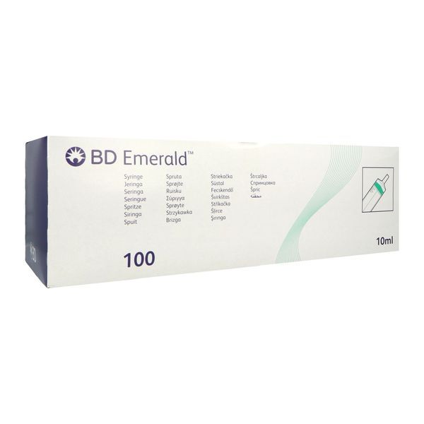 Bd Emerald 3 Pieces Luer Simple Premontee Avec Une Aiguille 21G 40Mm Seringue 10 Ml 1