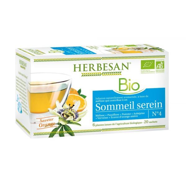 Herbesan Herbesan infusion Sommeil serein BIO - 20 sachets