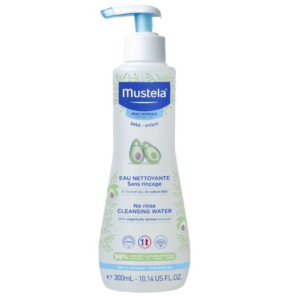 Mustela Eau Nettoyante Sans Rincage A L'Avocat Bio Flacon 300 Ml 1