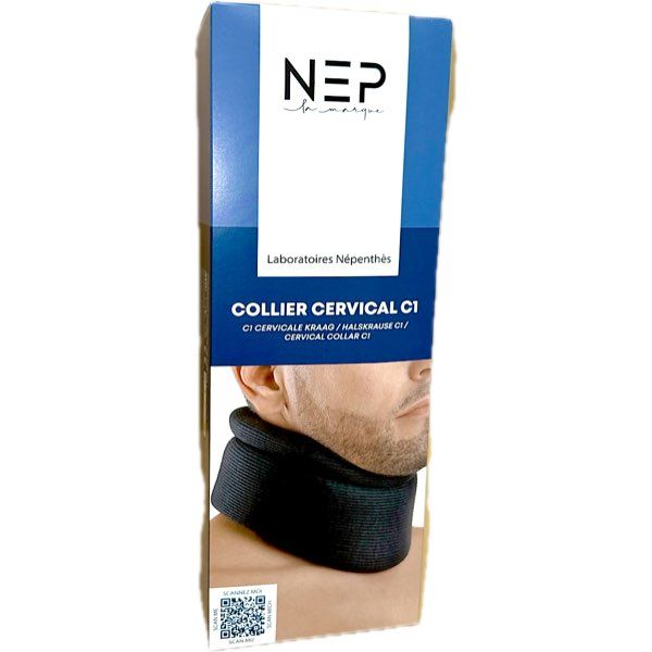 Collier Cervical C1 H7,5Cm T2 Noir Nep