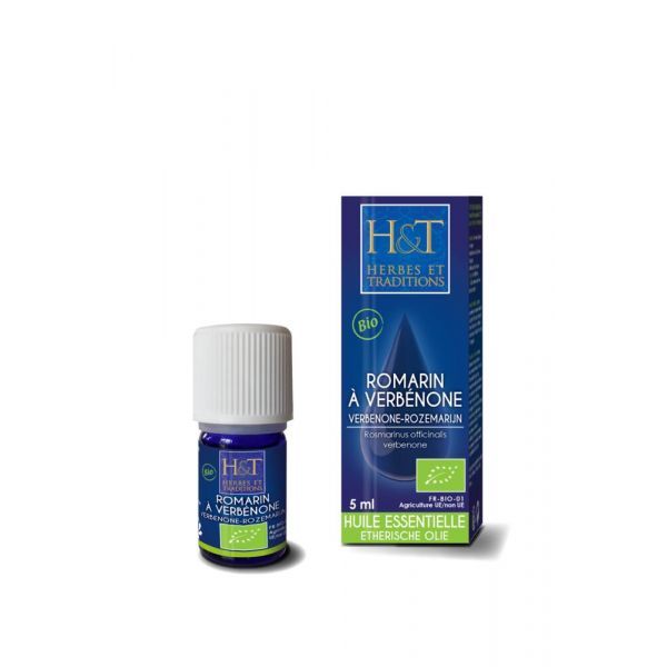 Herbes & Traditions HE Romarin à verbénone (Rosmarinus officinalis verbenone) BIO - 5 ml