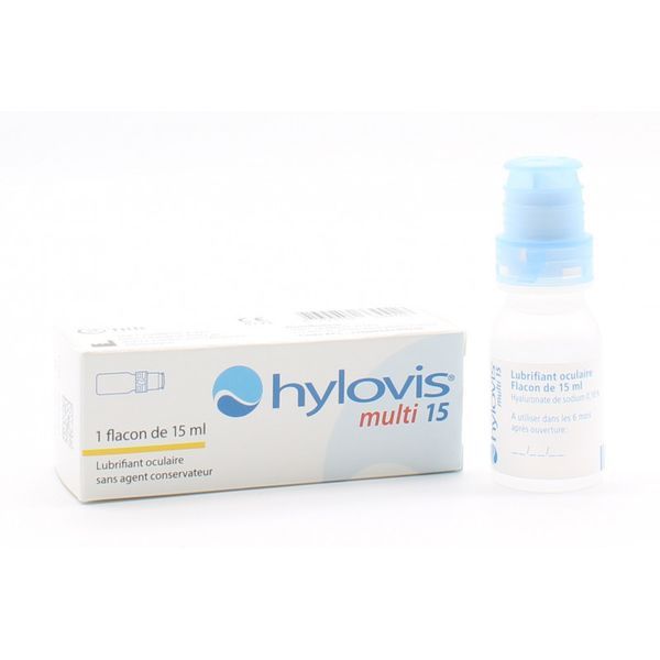 HYLOVIS MULTI Sol opht lubrifiante pour instillation oculaire flacon 15 ml