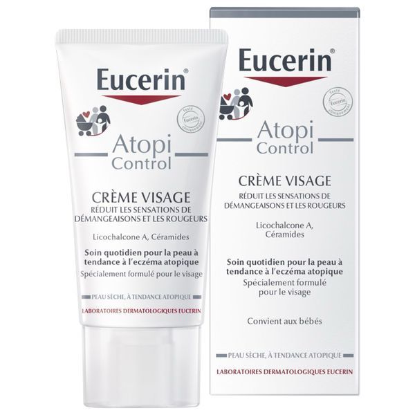 EUCERIN ATOPICONTROL CREME VISAGE CALMANTE TUBE 50 ML 1
