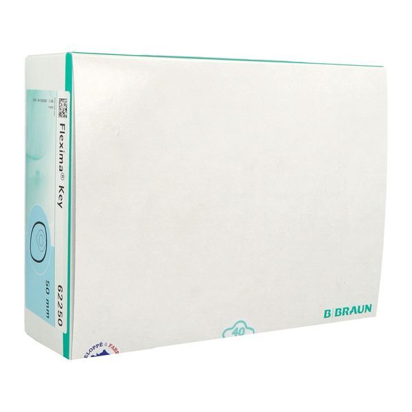 FLEXIMA KEY POCHE Poche fermée, système 2 pièces à couplage adhésif, transparente, diamètre 50 mm (ref. 62250FR), bt 30