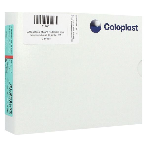 CONVEEN FILET Filet tubulaire de maintien pour poche à urine ambulatoire, standard, code couleur rouge (ref. 783681), bt 2