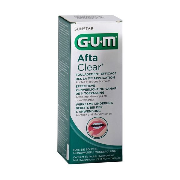 Gum Aftaclear Bain De Bouche Solution Flacon 120 Ml 1