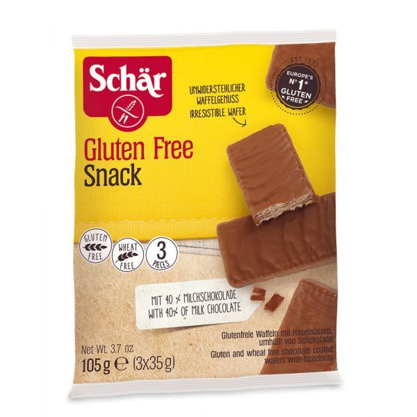 Schar Snack, fourré à la crème de noisette - 3 x 35 g
