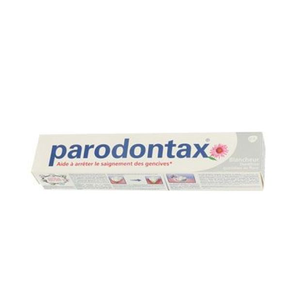 PARODONTAX BLANCHEUR DENTIFRICE Dentifrice fluoré, soin blancheur, tube 75 ml