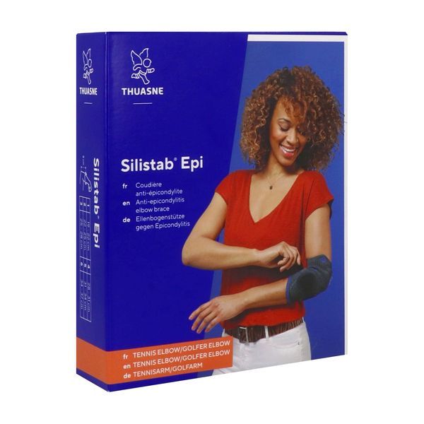 SILISTAB EPI NOUVELLE VERSION Coudière antiépicondylite avec sangle additionnelle amovible, taille 4, unité