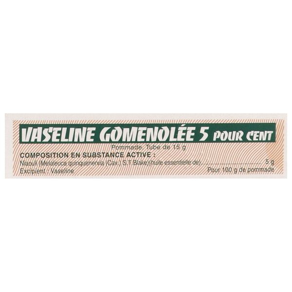 VASELINE GOMENOLEE Pommade 5 %, tube 15 g