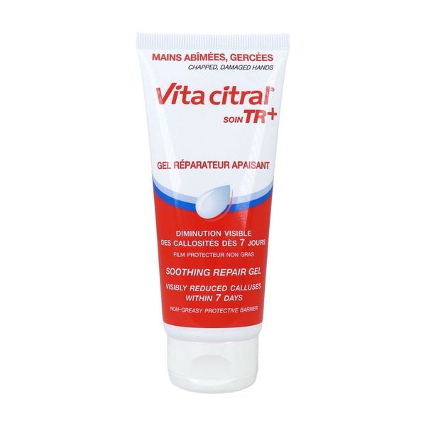VITA CITRAL SOIN TR+ GEL REPARATEUR APAISANT Gel Très Réparateur (TR) pour les mains, tube 100 ml