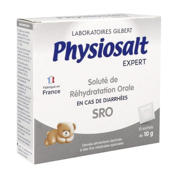 PHYSIOSALT EXPERT SOLUTE DE REHYDRATATION ORALE Denrée alimentaire destinée à des fins médicales spéciales, bt 10