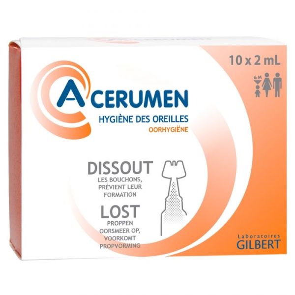 A Cerumen Solution Pour Oreilles Unidoses 2Ml X10