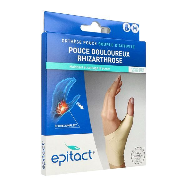EPITACT ORTHESE PROPRIOCEPTIVE SOUPLE Orthèse de poignet pouce proprioceptive, à base d'EpitheliumFlex, gauche, médium, unité