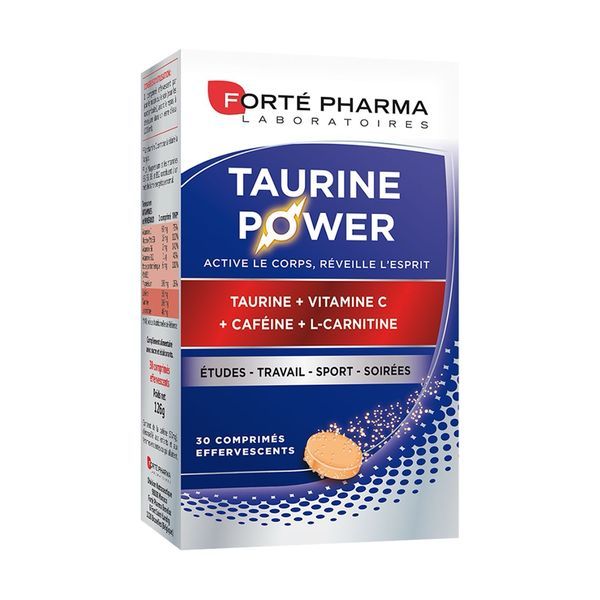 Forté Pharma Energie Taurine Power 30 Comprimés Effervescents