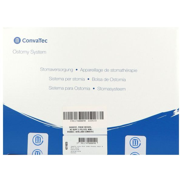 ESTEEM PLUS WINDOW STANDARD POCHE FERMEE Poche système 1 pièce avec fenêtre d'inspection, opaque, prédécoupée, 50 mm (ref. 421823), bt 30