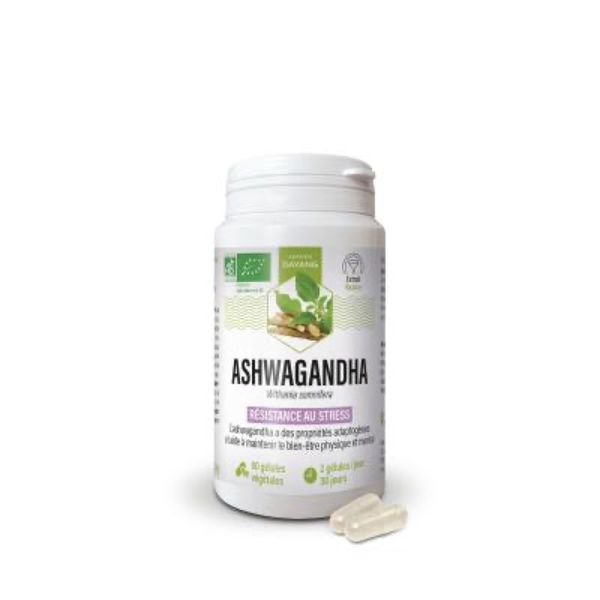 DAYANG GELULE BIO ASHWAGANDHA Gélule, complément alimentaire à base d'ashwagandha, Pot 60
