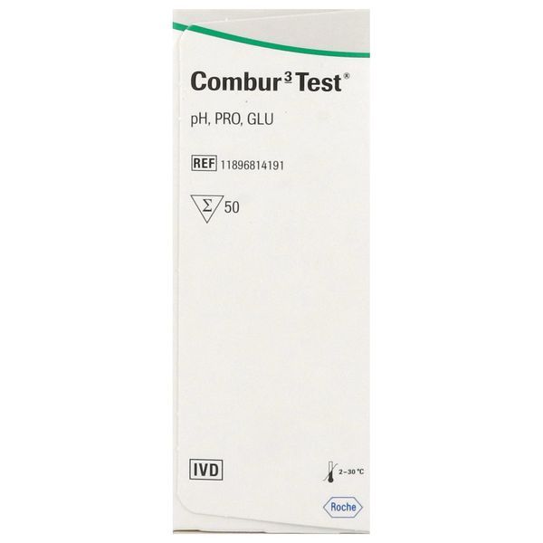 Combur 3 Test Urinaire Bandelette Bt 50