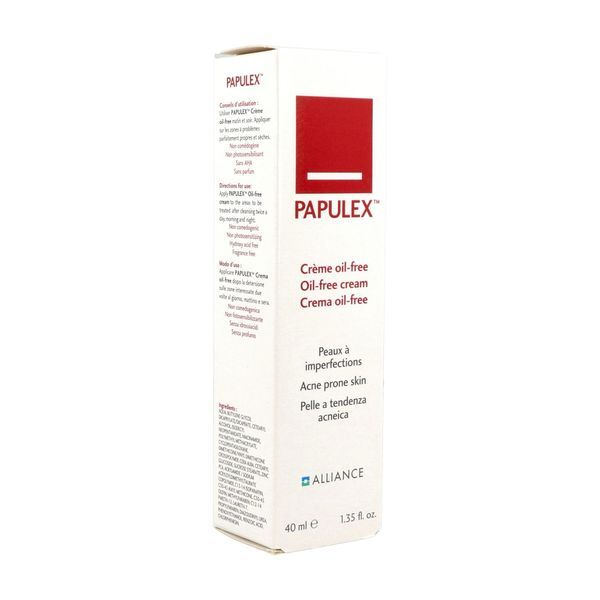 PAPULEX CREME Crème antiacnéique, antiinflammatoire, séborégulatrice et matifiante, tube 40 ml